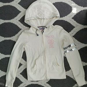 Tommy Girl Sequined Hoodie Sweatshirt